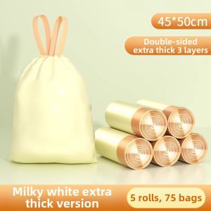 HENGSHU | Thick Home Drawstring Garbage Bag 12microns