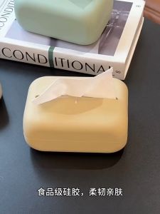 Tempat Tisu Silicone Waterproof Tempel Gantung Untuk Mobil Rumah Kantor / Kotak Tisu Tissue Box Aesthetic Lucu