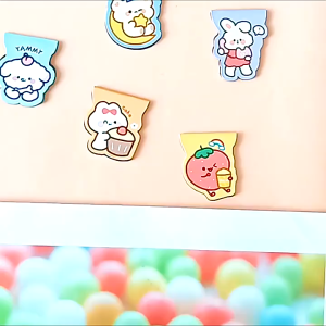 Cartoon Magnetic Bookmark Cute Magnet Bookmark Stationery Student Page Clip