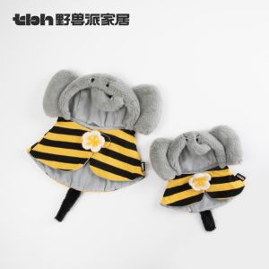 TBH Home IFAW Collaborative Elephant Bee Pet Robe Small Cat Small Dog Four Seasons Coat Clothes Home Pet Supplies