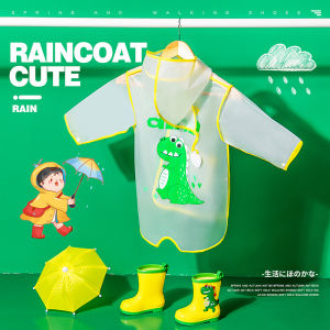 New Childrens Transparent Poncho Waterproof Kindergarten Rainwear Childrens Raincoat Boys And Girls Medium Length