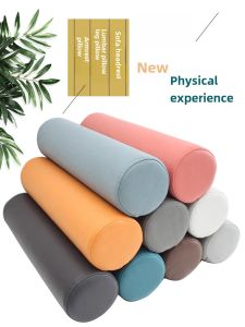 Cylindrical Sofa Pillow Extra Neck And Back Support Cushion Living Room Sponge Pillow Modern Simple Style Mixed Fabric Cover