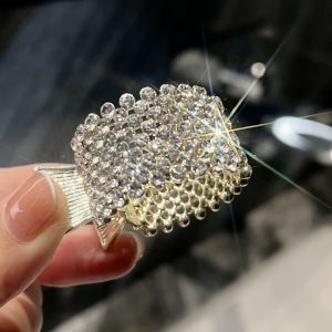 คลิปหนีบโลหะ Rhinestone ผู้หญิง2022ใหม่ Shark Clip Headwear