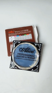 Classic and durable silver plated copper wound transparent nylon 6-string guitar strings Alice AC108