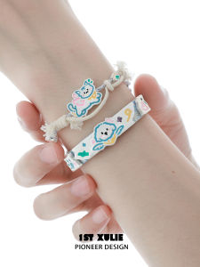 Neutral Handmade Knotting Bracelet 1STXULIE Original Design Alloy Silver Gold Plated Pet Dog Cat Angel Fashion Jewelry Accessory