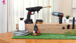 ปืนฉีดน้ำแรงดันสูงไร้สาย THORNADO ( 80 BAR ) ซื้อรวมของแถม 12 ชิ้น ราคา 999.- บาท