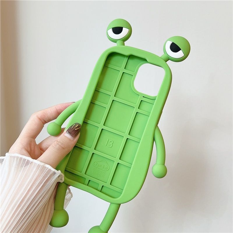 Zhaoliu Si Frosch Silikon-Handyhülle für iPhone 17 Max, 16, 11, 6, 12 Pro – Weiche Außenhülle – Bestseller der Internet-Prominenz_voghion.com