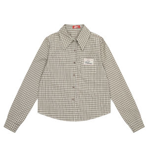 Áo Sơ Mi Nữ Tay Dài Ngắn Cổ Polo Dáng Rộng Mùa Thu Chống Tia UV Thường Ngày Đa Năng Cổ Điển Mỹ Cổ Điển