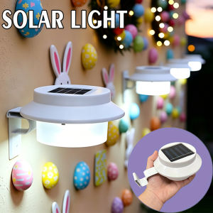 Solar Fence Lights Outdoor 3 LED Deck Step Lights Solar Powered Wall Garden LampPatio Yard Railing Stair Pathway Easy Install