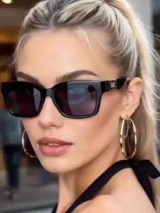 1pc European and American retro style womens fashionable sunglasses trend versatile summer sun shading and UV protection lightw