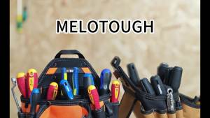 Contractors Tool Pouch Electricians Tool Pouch Nail ScrewWork Framers Tool Belt Pouch with Hammer Ring Clip Utility Organizer