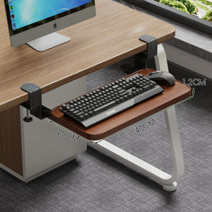 evesigar | Office Table Edge Easy-Install Extendable Keyboard Tray