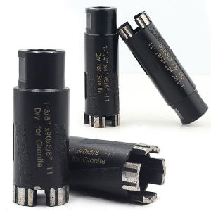 Đầu Khoan Lõi Kim Cương Khô 1-1/4 1-3/8 Ren 5/8-11 Dùng Cho Máy Mài Góc Khoan Gạch Men Đá Granite Xây Hàn Laser