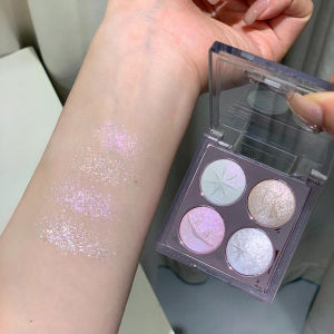 Phấn Mắt Bốn Màu DIKALU Planet Highlighter Shiny Sparkling Long-lasting Waterproof Sweatproof Brightening Skin Tone 4g