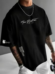 2025 Summer New street casual Fashion 3D letter printed breathable comfortable soft lightweight and breathable mens T-shirt