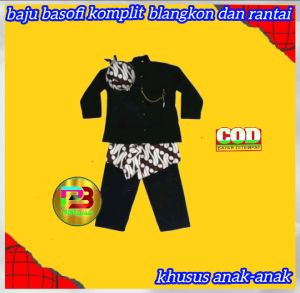 Baju Basofi Termurah Anak Komplit Blangkon Sembong Dan Rantai Baju Adat Jawa Timur Baju Karnaval