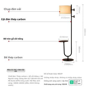 Đèn Sàn Kiểu Cổ tích Hợp Giá Đỡ Mũ và Bàn Đêm