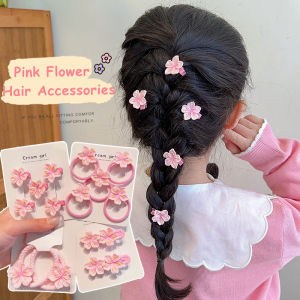 【♡Lovely girls house♡】5Pcs Fashion Flower Hair Clips Girls Saruka Hairpin Summer Women Hair Accessories