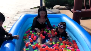 Bể Bơi Cho Bé Bể Bơi Gia Đình 3 Tầng 1m8 1m5 1m2 Kèm Miếng Vá