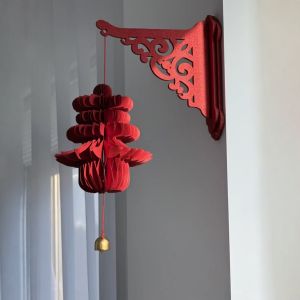Wedding Couple Name Hanging Ornament Creative 3D Door Handle Decoration Indoor Festive Paper Craft for New Couples Home