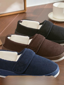 Diabetic Foot Shoes Mens Soft Bottom Anti-Slip Home Use Big Toe Bunion Elderly Shoes Traditional Beijing Cloth Shoes