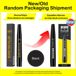 Sevich | Waterproof Beard Pen Filler Men Moustache Coloring Pen Beard Coloring Filling Enhancer Black Fiber Hair Beard Stuffing Pen Tool