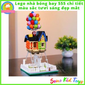 Đồ chơi lăp ráp Mô hình nhà bóng bay 555 chi tiết nổi bật - Lắp ráp mô hình