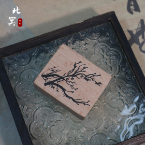 Designated House Stamp Calligraphy Cultural Goods Activity Decoration Jiangnan Style Small Building Ancient Design Fan Seal