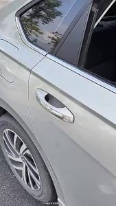 TD แผ่นดูดซับแรงกระแทกประตูรถยนต์ 4 ชิ้น / แพ็ค ฝาครอบซิลิโคนป้องกัน กันน้ํา กันสนิม Lock cover