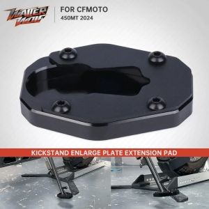 Motorcycle Kickstand Enlarge Plate Support For CFMOTO 450MT MT450 CF-MOTO IBEX 450 MT Side Stand Extender Pad Holder Aluminum