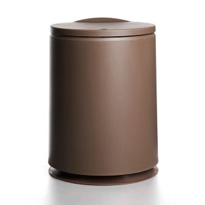Nordic Large Size Trash Can with Lid Kitchen Living Room Bathroom Black Press Type Home Use Creative Classification Garbage Can