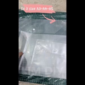 Bìa clear A3/A4/A5 đựng bản vẽ giấy vẽ phác thảo tài liệu LIM DIY