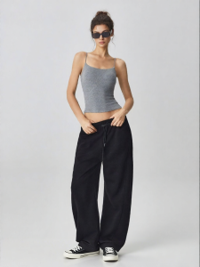 MITAOGIRL | Gym Workout Fitness Suit Women Halter Top Long Pants