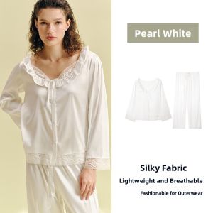 Gainreel | Breathable Silk-feel Soft Womens Sleepwear Set