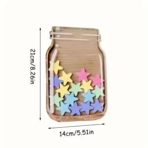 Star Token Reward Jar Matching Task Chart Classroom Behavior Incentive Container Practical Birthday Reward Present
