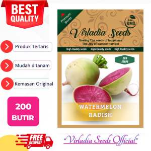 [Virladia Seeds] 200 Biji Benih Lobak Daging Merah | Lobak Semangka