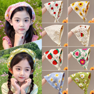 Rustic Style Childs Hand-Knitted Head Scarf