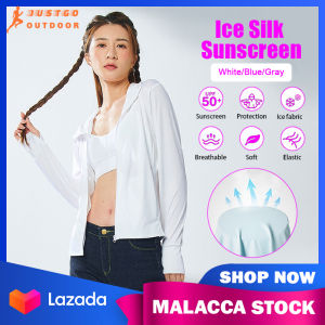 Sunscreen Jacket Women Men UPF50+ Ice Silk Ultrathin Cycling Hoodie Jacket Outdoor Sport Sun Protection Shirts Clothing