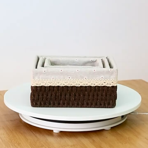 Specool® Hand-Woven Rattan Basket Desktop Storage Box Sundries Organizer Key Snack Storage Basket