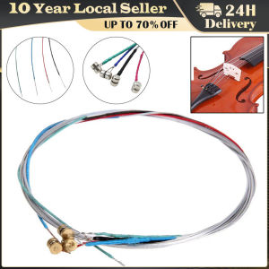 4Pcs/Set High-Quality Acoustic Guitar Strings - Replacement Guitar Strings Premium Guitar Accessories Violin Strings E-A-D-G Core Aluminum Alloy Steel Strings Wound Stringed Musical Instrument Parts