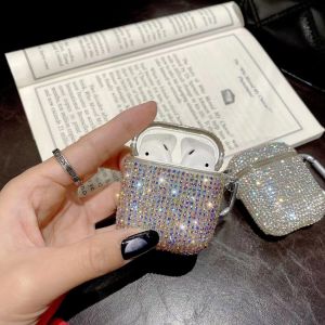Rhinestone Luxury Airpods 3 Case Apple Wireless Bluetooth Headset Headphone Protective Cover with Keychain Airpods Pro 1/2 Generation Tpu Casing Earphone Accessories