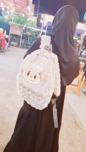 Ransel Boneka Labubu Backpack Bulu Import Korea Viral