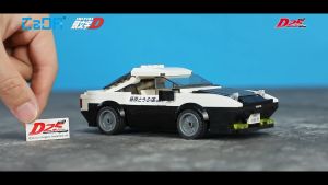 CaDA Initial D Takumi Fujiwara Toyota AE86 Trueno Brick DIY 1:24 Scale Vehicles DIY Blocks Toy Set C55014W