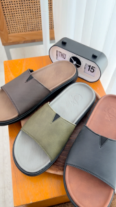 Sandal Pria Slide Kasual Distro Sendal Cowo Santai Anti Slip Cloka Salvio