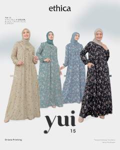 [RUMAH SYARI] - GAMIS DAILY by ETHICA | GAMIS RAYON MOTIF | YUI 15