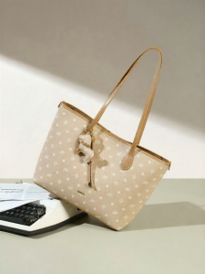Josiny | Retro Printed Tote Bag Large Capacity