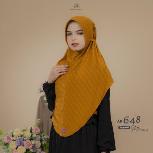 HIJAB ARRAFI AR 648 HIJAB INSTAN BAHAN STELLA EMBOSS
