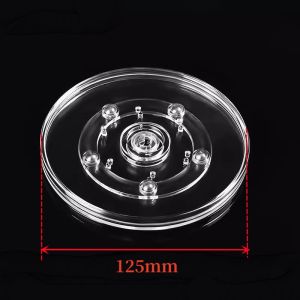 Giá Đỡ Xoay 360 Độ Bằng Acrylic Trong Suốt Đế Tròn Xoay Kiểu Lazy Susan Dùng Để Trưng Bày Trang Sức Đồ Trang Trí Phụ Kiện Nội Thất
