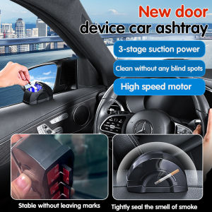 【New】Door Device Car Ashtray Car Ashtray Aluminum Alloy Premium Sense Of Creative Car Supplies Interior Decorations车门装置车载烟灰缸