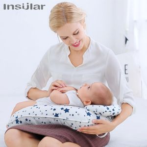 2Pcs/Set Insular Baby Nursing Pillows Maternity Baby Breastfeeding Pillow Infant U-Shaped Newborn Cotton Feeding Waist Cushion